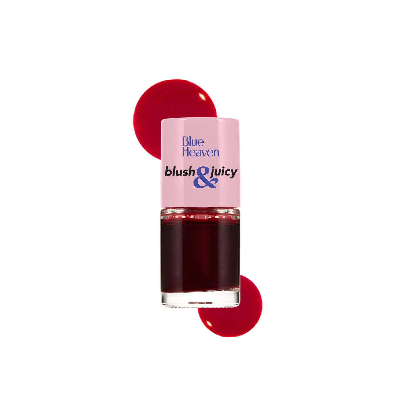 Blue Heaven Blush & Juicy Lip & Cheek Tint Infused With Pomegranate & Strawberry Extract|Multipurpose 3 In 1 Lip Tint|Long Lasting,Water Proof & Hydrating Liquid Blush,Berry Juice,9Ml,Glossy