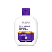 Dr. Sheth's Oats & Ceramide Sensitive Skin Gentle Cleanser | For Delicate Irritated Skin | pH Balanced, Daily Use Non-Drying Cleanser To Hydrate, Soothe & Restores Skin Barrier | Cleans Dirt, Oil & Make-Up | Free of Sulphates, Paraben, Dye & Fragrance | F