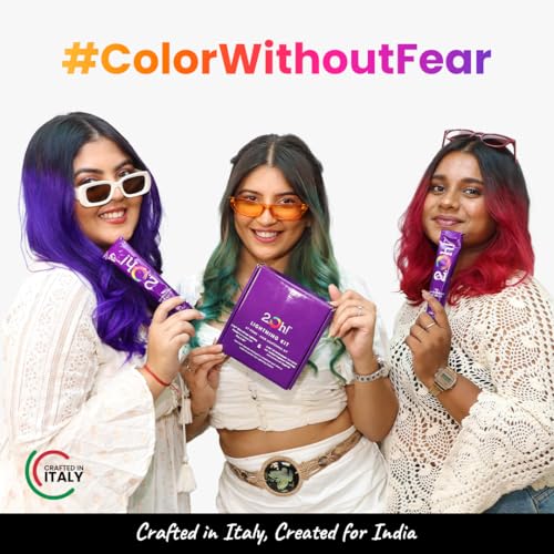 2.Oh! Italian- Lavender Hair Color For Women & Men | Ammonia-Free DIY Semi Permanent Hair Color | Enriched with Argan Oil | Lasts upto 5-6 Washes