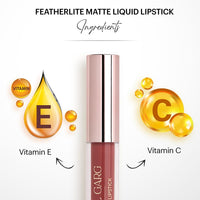 Parul Garg Beauty Featherlite Matte Liquid Lipstick | High-Pigment, Long-Wear & Non-Drying | Lightweight & Transfer-Proof | 100% Vegan & Clean Beauty | Obsessed - Blush Brown | 2.5ml