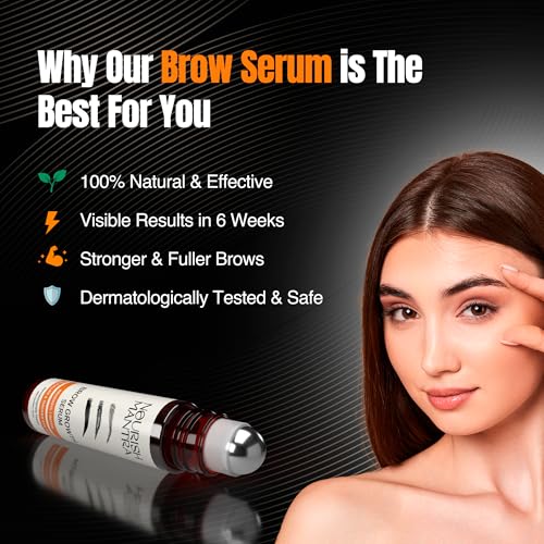 Nourish Mantra Brow Growth Serum | eyelash serum for Brow and lash Hairs Growth, volume & Thickness | Formulated with Redensyl, Biotin, Peptides & Amino Acids | 100% Eye Safe & Fragrance Free - 10 ml