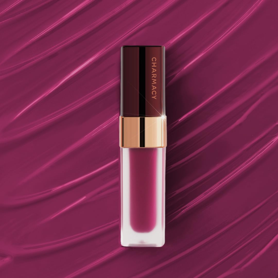 Charmacy Milano Stunning Longstay Liquid Lipstick (Red Sangria 17) - 5.6 ml, Velvet Intense Matte Finish, 12 Hours, SmudgeProof, WaterProof, KissProof, One Swatch Application