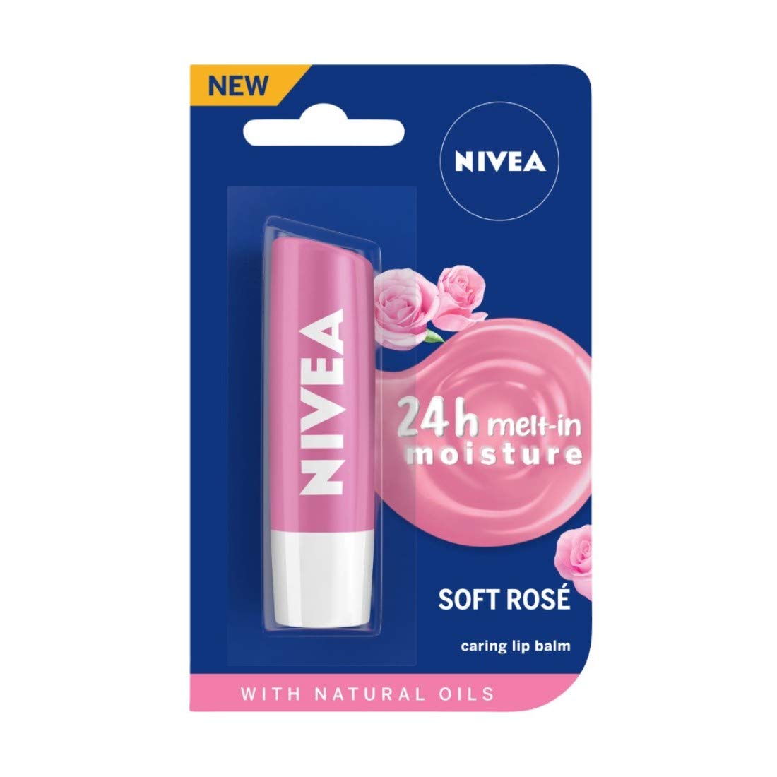 NIVEA Lip Balm, Soft Rose, 4.8g And NIVEA Lip Balm, Pomegranate Shine, 4.8g