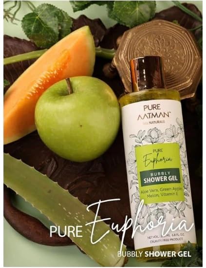Pure Aatman Shower Gel, Fragrance Free, Hypoallergenic, Paraben Free, Phthalate Free, Sulfate Free, Cruelty Free