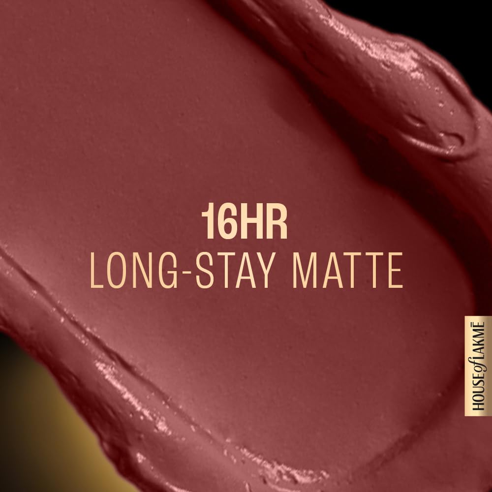 LAKMÉ Forever Matte Liquid Lip, 16Hr Lipstick, Lightweight & Transferproof - Nude Dream, 5.6Ml