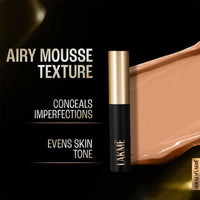 Lakmé Absolute Mattereal Mousse Full Coverage Concealer for all skin types , Sand, 9 g