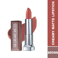 Maybelline New York Color Sensational Creamy Matte Lipstick, 695 Divine Wine, 3.9g And Maybelline New York Color Sensational Creamy Matte Lipstick, 657 Nude Nuance, 3.9g