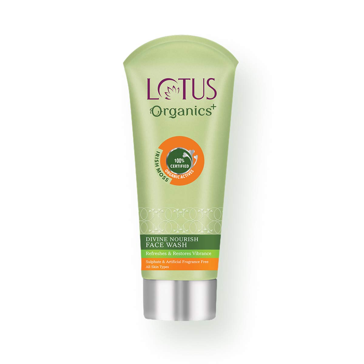 Lotus Organics+ Divine Nourish Face Wash | For Skin Nourishment & Hydration | Sulphate Free | 100ml