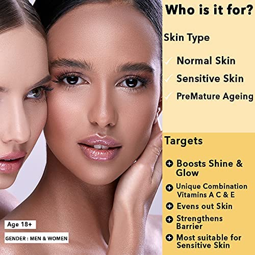 O3+ Agelock Brightening Booster Vitamin ACE Antioxidant Face Toner for Detanning, Fine Lines, Wrinkle Removal & Bright Skin, 30g