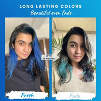 2.Oh! Italian- Blue Hair Color For Women & Men | Ammonia-Free DIY Semi Permanent Hair Color | Enriched with Argan Oil | Lasts upto 12-15 Washes (Pack of 2)