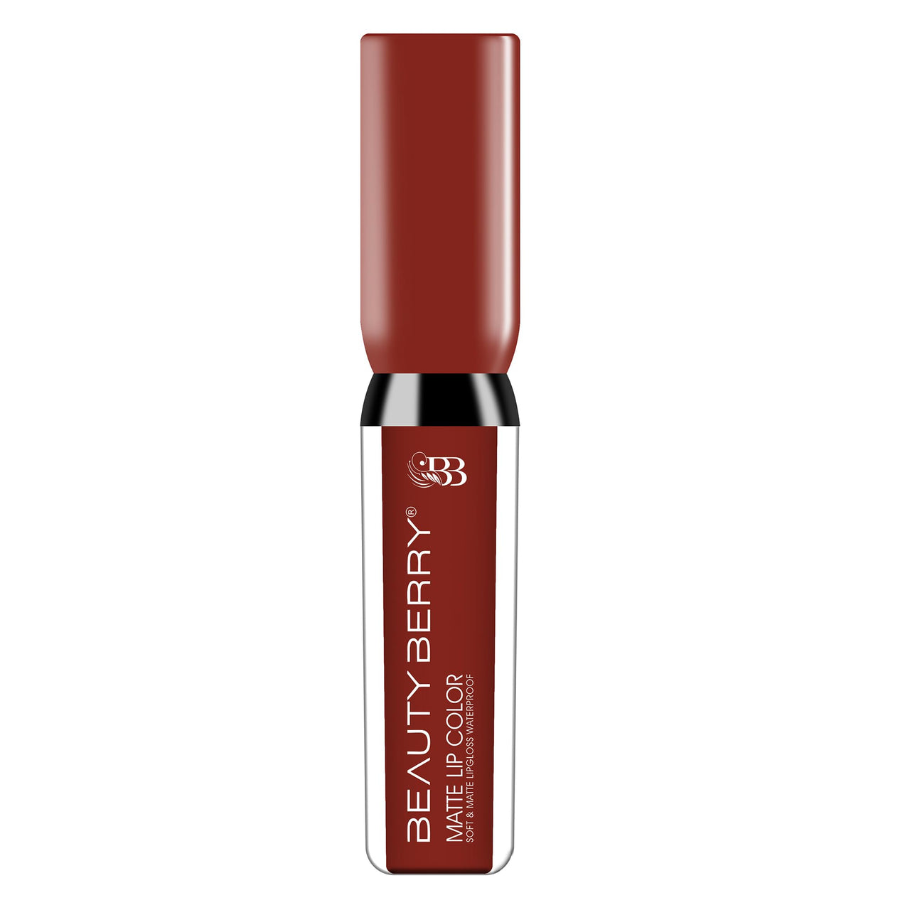 Beauty Berry Soft & Matte Waterproof Lip Color Liquid Lipstick | Rich Pigment, Long Lasting Liquid Lipstick | Non-Transfer Liquid Lipstick for Women Enriched with Vitamin E (20 - Sultry Secret, 4.5 ml)