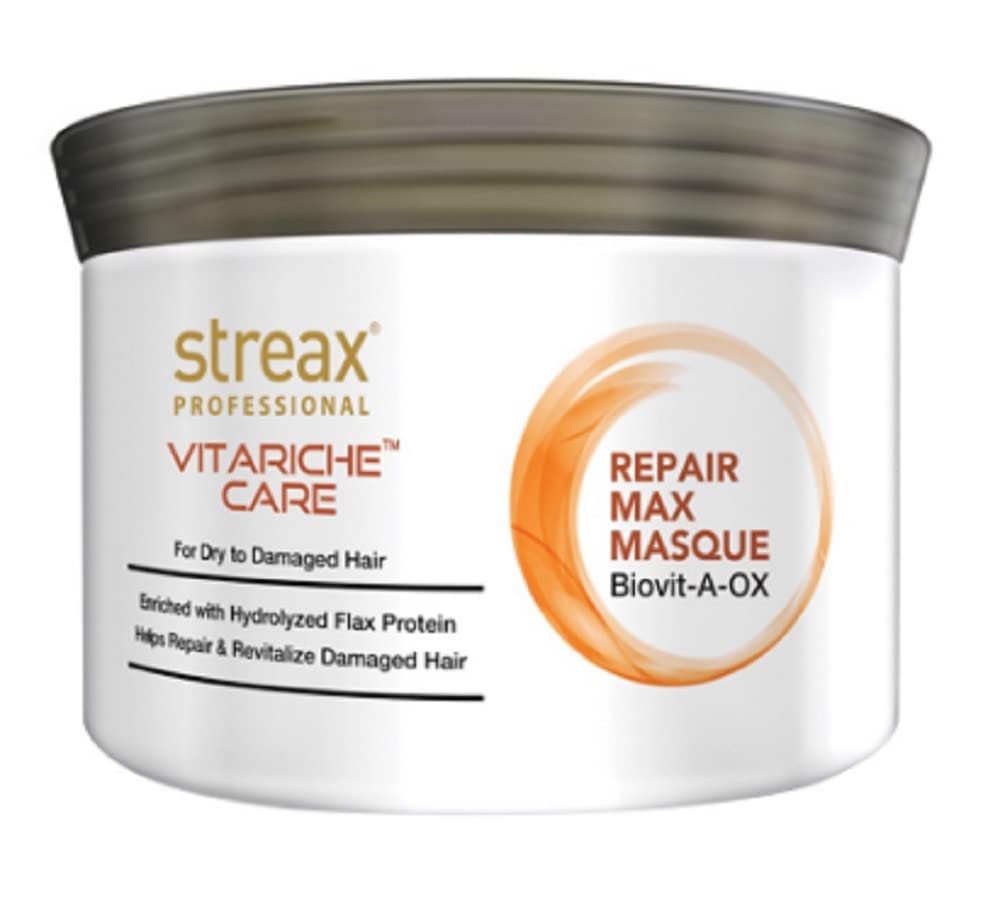 Streax Professional Set of Vitariche Care Repair Max Shampoo & Conditioner