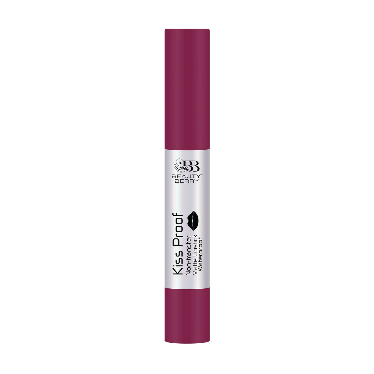 Beauty Berry Plum Pretty Matte Lipstick | Highly Pigmented, Long Lasting, Non-Drying, Non-Transfer, Waterproof, Smudge Proof