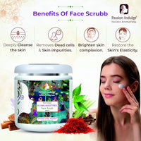 Passion Indulge Kumkumadi oil Face Scrub for glowing skin KUMKUMADI PRO-500 gm, Professional face scrub for all skin type