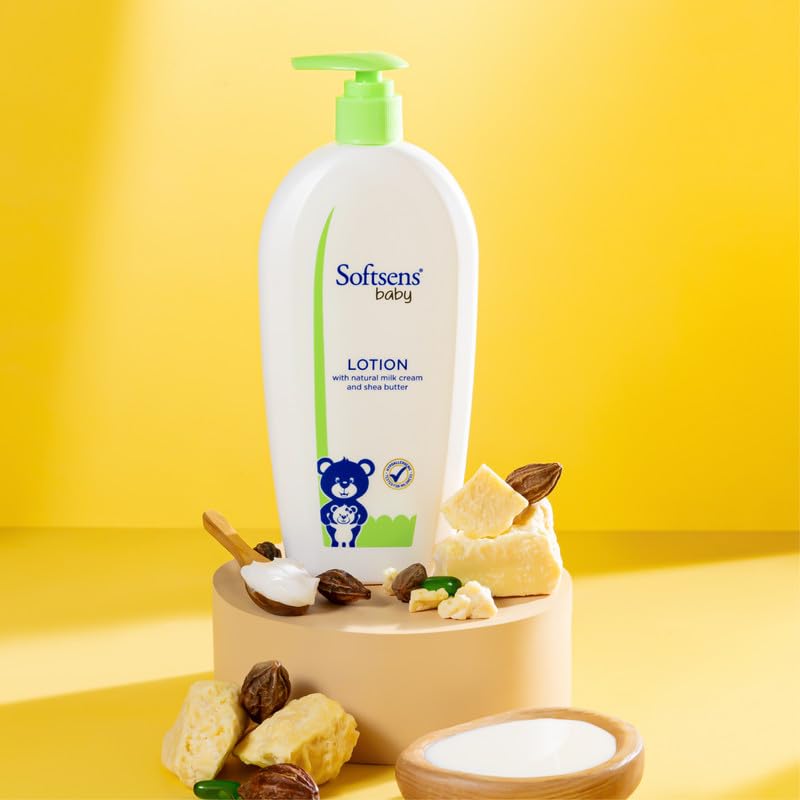 Softsens Baby Nourishing Lotion with Milk Cream & Shea Butter | No Harmful Chemicals, No Paraben and Phthalates,SLS Free For all skin types 400ml