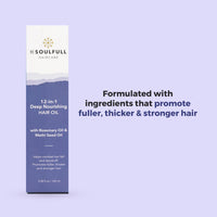 Be Soulfull 12 in one Deep Nourishing hair oil with Rosemary and Methi Seed oil