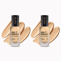 Lakyou Beauty Stay Perfect Serum Foundation | Waterproof | Long Lasting | Light Weight | SPF 30 | Shade-05(Natural Nude) | Pack Of 2
