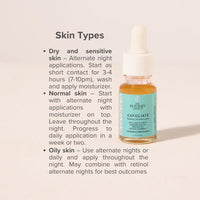 The Facecraft Project Gentle Face Exfoliate | Hydrating Ingredients | No Dryness | Daily Skin Care Essential | (10ml)