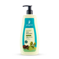 Pilgrim Spanish Squalane & Niacinamide 400 ML Glow Body Lotion | 48 H Moisturization | Body lotion for dry skin | Infused With Cocoa Butter | Non-greasy Formula | For All Skin Types