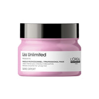 L'Oréal Professionnel Liss Unlimited Mask for Frizzy & Unruly Hair - 250ml | Intensive Smoothing Mask for Frizz-Control | Enriched with Pro-Keratin & Kukui Nut Oil | Increases Softness & Shine