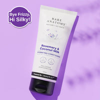 Bare Anatomy Nature x Science Rosemary & Coconut Milk Hydrating Conditioner | Natural conditioner for dry, dull & frizzy hair | SLS & Paraben Free | Conditioner for Women & Men | 150mL