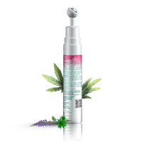 Hampa Hemp Youthful Eyes Elixir, Erase Fatigue, Reduce Under-Eye Puffiness, and Brighten Dark Circles and Fine Lines, With Hemp, and Ayurvedic Herbs, No Harmful Chemicals, Ayurvedic, 15 ml Roll-on