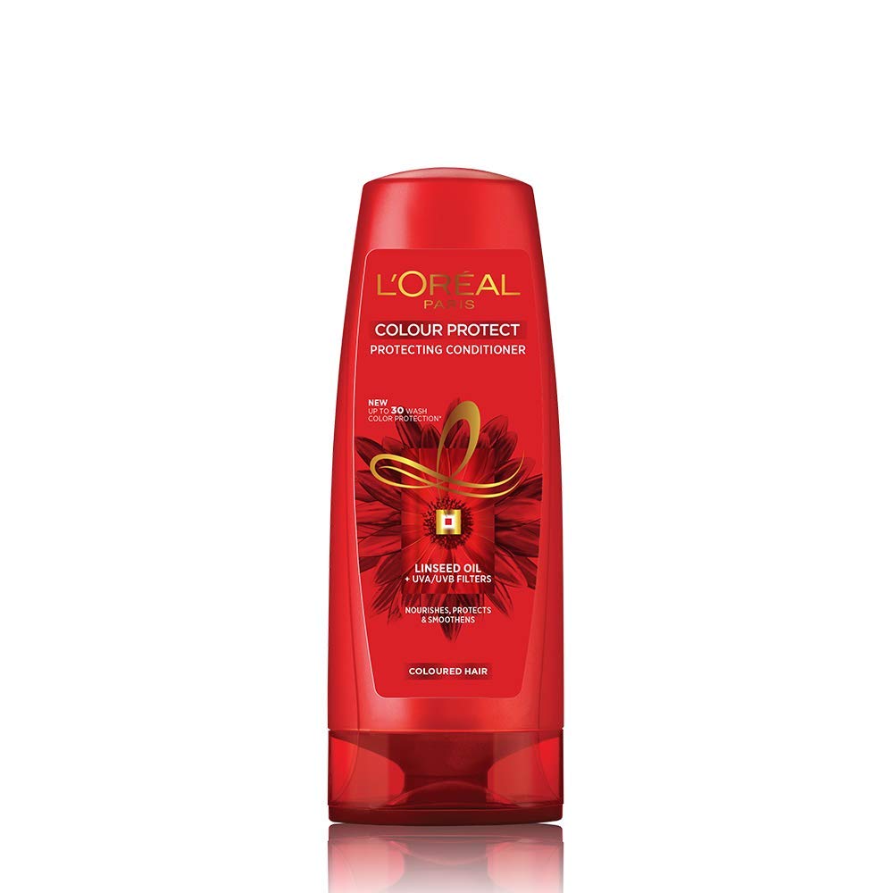 L'Oréal Paris Conditioner,For Long and Lifeless Hair, Dream Lengths, 192.5ml & L'Oréal Paris Conditioner, Vibrant & For Colour-treated Hair, Colour Protect, 192.5ml