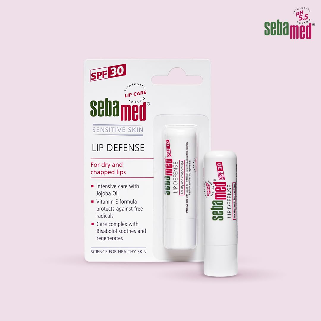 SebaMed Sun Lotion & SebaMed Lip Defense Lip Balm With Spf 30 + Vit E Combo