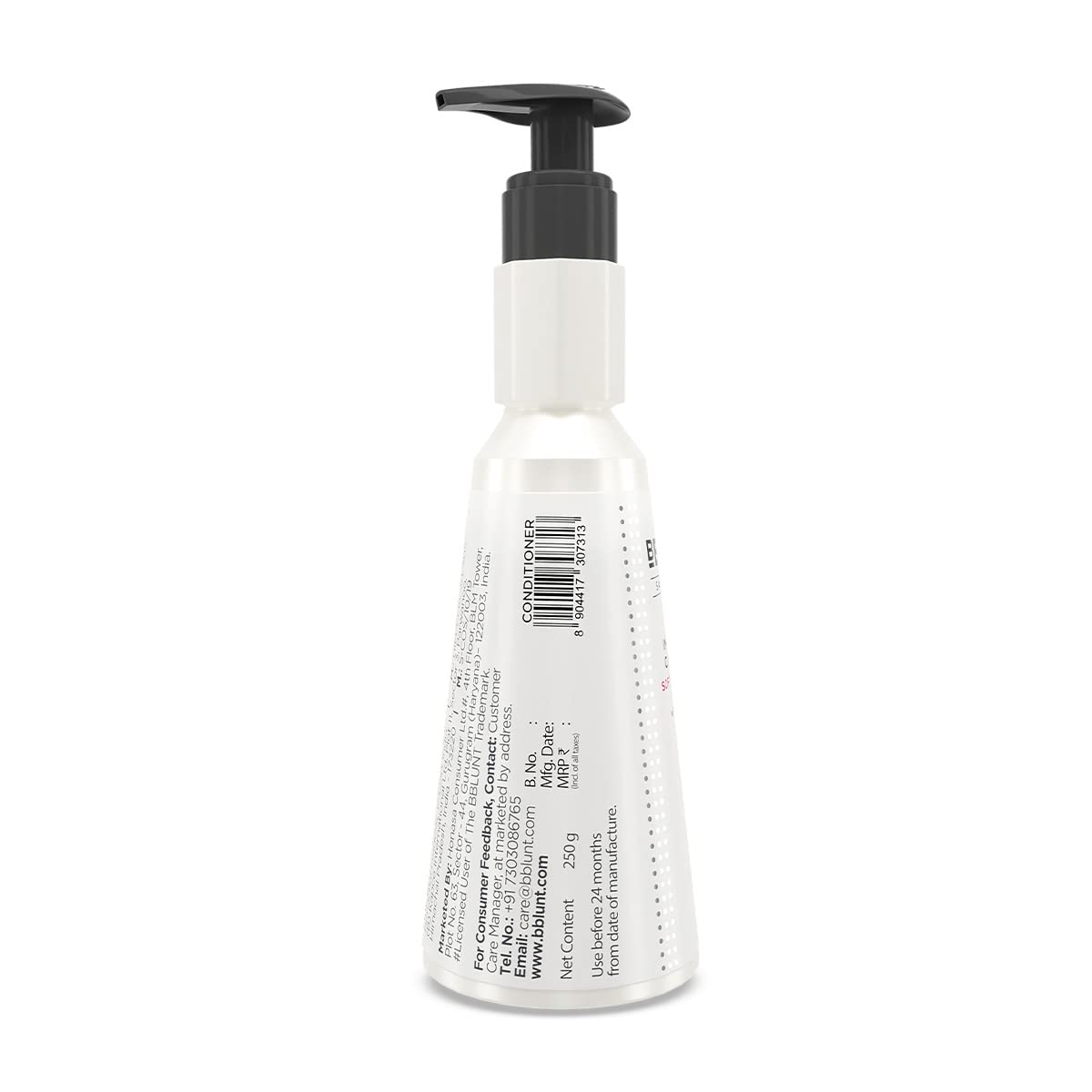 BBLUNT Intense Shine Conditioner with Rice & Silk Protein for Softer, Smoother & Shinier Hair - 250 g