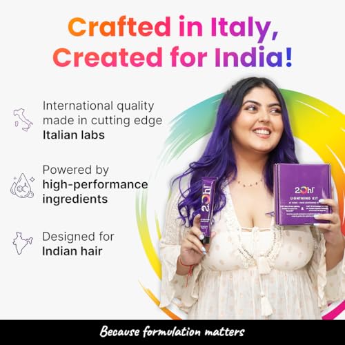 2.Oh! Italian- Charcoal Hair Color For Women & Men | Ammonia-Free DIY Semi Permanent Hair Color | Enriched with Argan Oil | Lasts upto 12-15 Washes