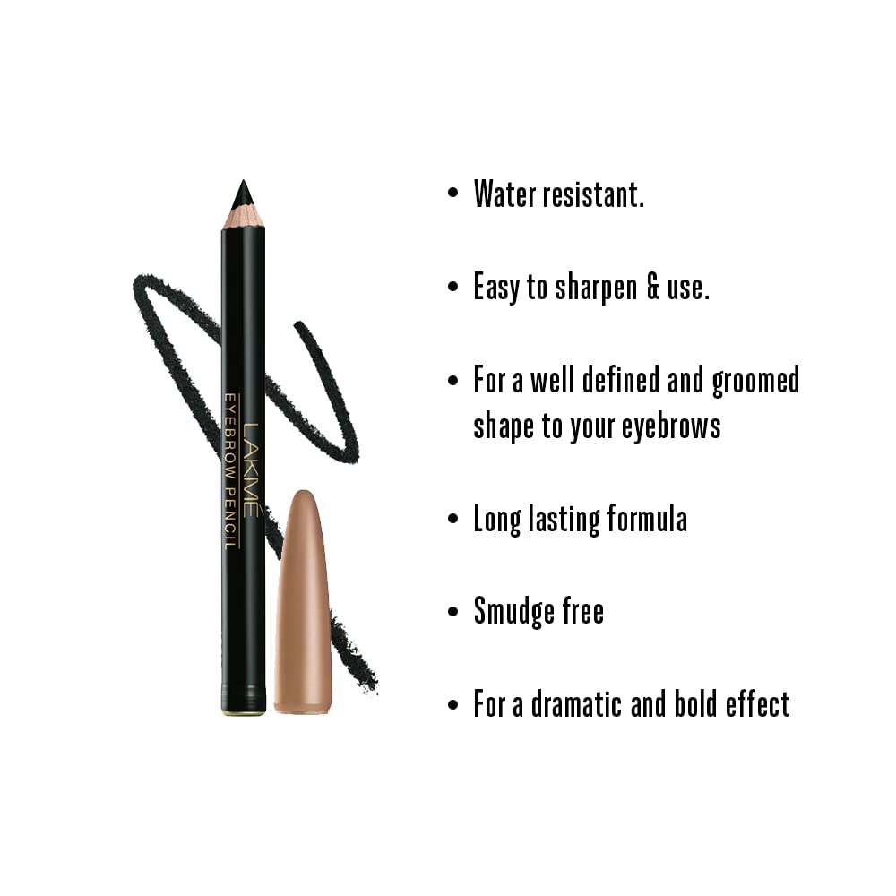 Lakmé Eyebrow Pencil|| Black|| 2 g