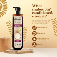 Kesh King Organics Anti Frizz Conditioner with Organic Fermented Rice Water, Helps Repair Damaged Hair, Moisturizes & Reduces Frizz for Visibly Soft, Smooth and Tangle Free Hair, 200ml