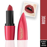 Seven Seas Ultimate Matte Full Coverage Long Lasting Lipstick | Smooth Application | Transferproof & Smudge Proof | Highly Pigemented Lipstick for Women (Rose)