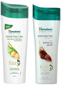 Himalaya Herbals Anti Hair Fall Shampoo, 400ml And Himalaya Herbals Protein Shampoo with Chickpea, Gentle Daily Care, 400ml