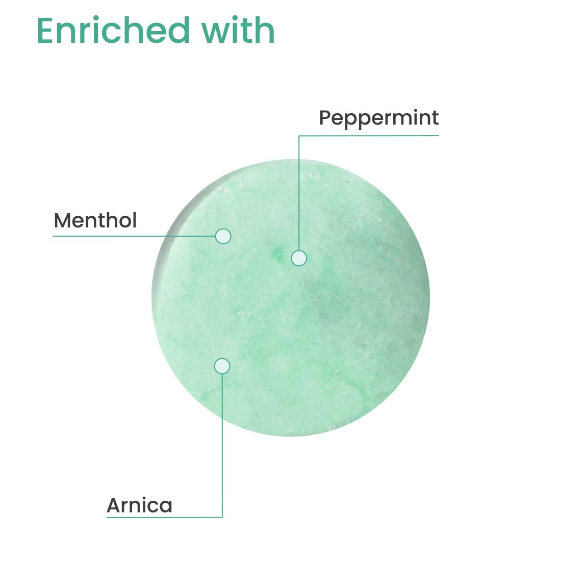 Earth Rhythm Anti-Dandruff Shampoo Bar for Itchy & Flaky Scalp | Men & Women | Contains Arnica Peppermint & Menthol Extracts | Sulphate & Paraben Free - 80gm