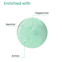 Earth Rhythm Anti-Dandruff Shampoo Bar for Itchy & Flaky Scalp | Men & Women | Contains Arnica Peppermint & Menthol Extracts | Sulphate & Paraben Free - 80gm