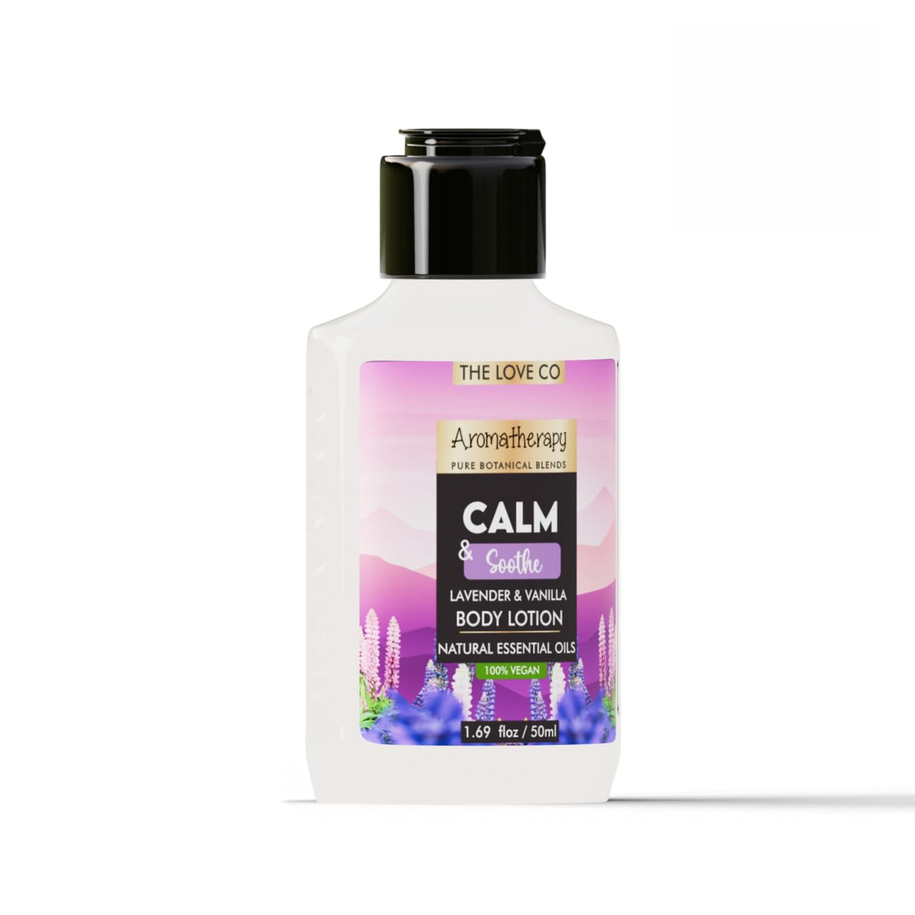 THE LOVE CO. Lavender Body Lotion - Moisturizer Cream For Dry Skin - Body Lotion for Women & Men - Body Lotion for Dry Skin with Jojoba Oil, Shea Butter & Vitamin E - 50Ml