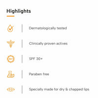 DERMATOUCH Vitamin C 1% Lip Balm | Brightening Lip Balm | SPF 30+ | 12g