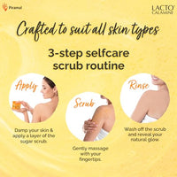 Lacto Calamine Vitamin C Sugar Body Scrub | 200 g | Gentle Body Exfoliator | Body Scrub for Healthy & Glowing Clear Skin | Vitamin C, Sugar & Grape Seed Extract Removes Tan & Dead Skin Cells