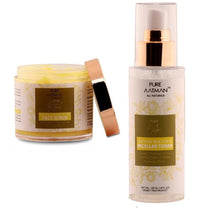 PURE AATMAN Seven Waters faceToner (100ml) With rice exfolliator Face Scrub 100Gm | Cleansing & Brightening
