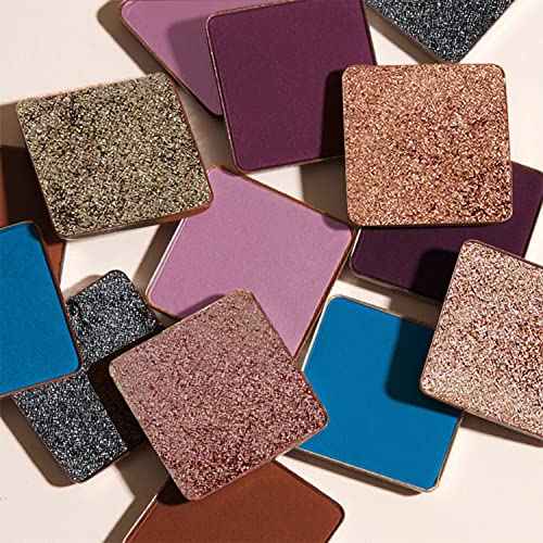 Just Herbs Eyeshadow Palette 9 In 1 Long Lasting Blendable Eye Makeup Palette Shimmery Finish (Moonlight - Night Palette) Multicolor