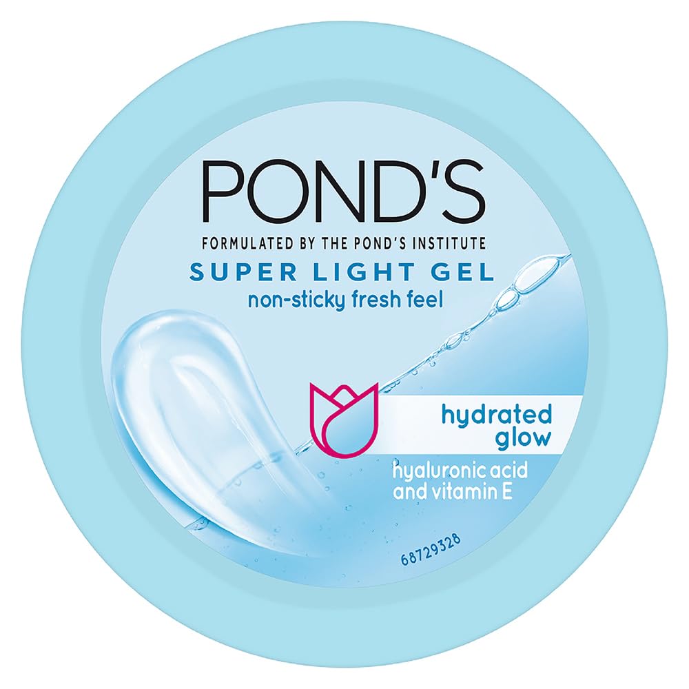 POND's Super Light Gel Oil Free Face Moisturizer 49g, With Hyaluronic Acid & Vitamin E for Daily Use & POND's BB+ Cream, Instant Spot Coverage + Light Make-up Glow, Ivory 9g