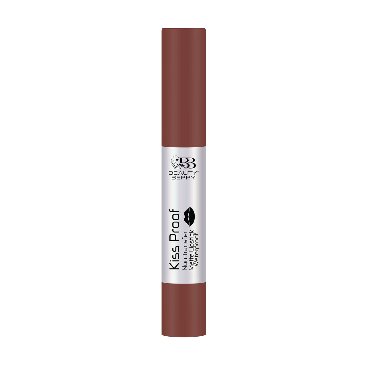 Beauty Berry Kiss Proof Matte Lipstick | Highly Pigmented Ultra Matte Long Lasting | Non-Drying, Intense Moisturizing, Lightweight | Non Transfer Lipstick for Women (Coffee)