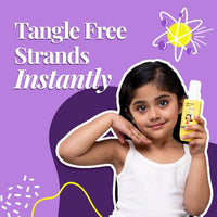 Bare Anatomy Junior Detangler Hair Spray | For 3+ Year Old Kids | Strengthens & Detangles | Tear Free, Creamy & Non Greasy | Adds Shine | Aloe Vera & Coconut Milk Protein | 150mL