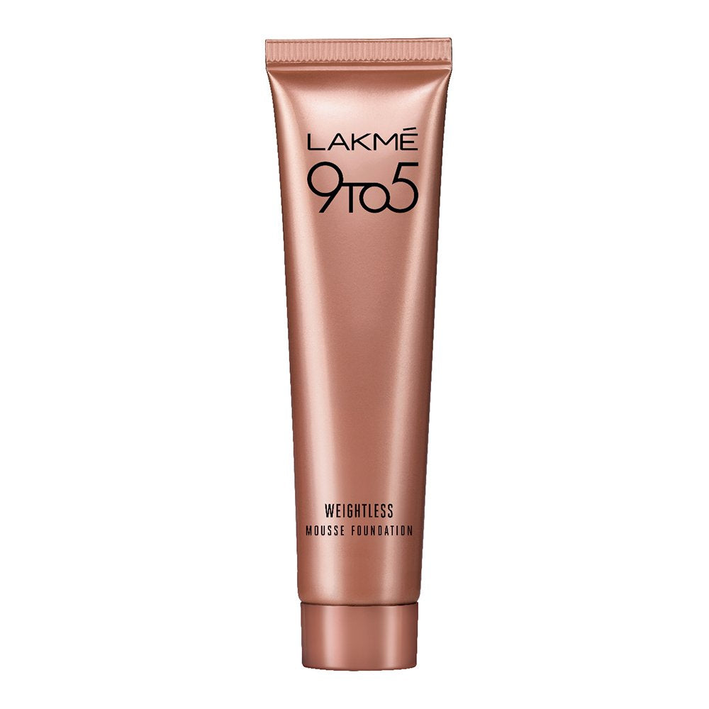 Lakmé Lip Love Chapstick Cherry, Lip Balm With Medium Spf 15, 4.5G & 9 To 5 Weightless Mousse Matte Foundation Cream for Dry Skin, Beige Vanilla, 6G