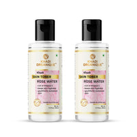 Khadi Organique 100% Pure & Natural Rose Water Skin Toner | Keep Skin Scented & Moisturized & Soothes Itchiness | Suitable for Men & Women for All Skin Types (Pack of 2) - 420 Ml
