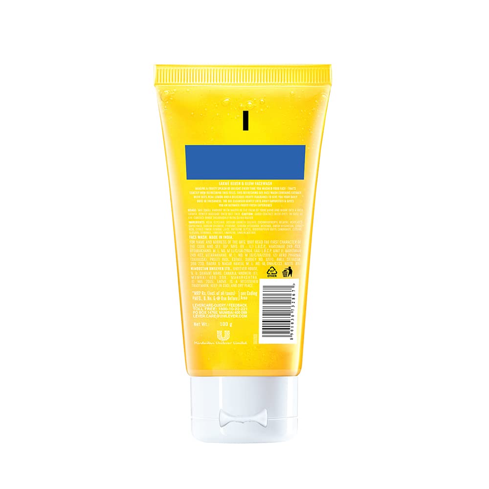 Lakmé Lumi Cream,Moisturizer with highlighter, Enriched with Niacinamide for all skin type,30 gm & Lakmé Blush & Glow Lemon Freshness Gel Face Wash with Lemon Extracts, 100 g