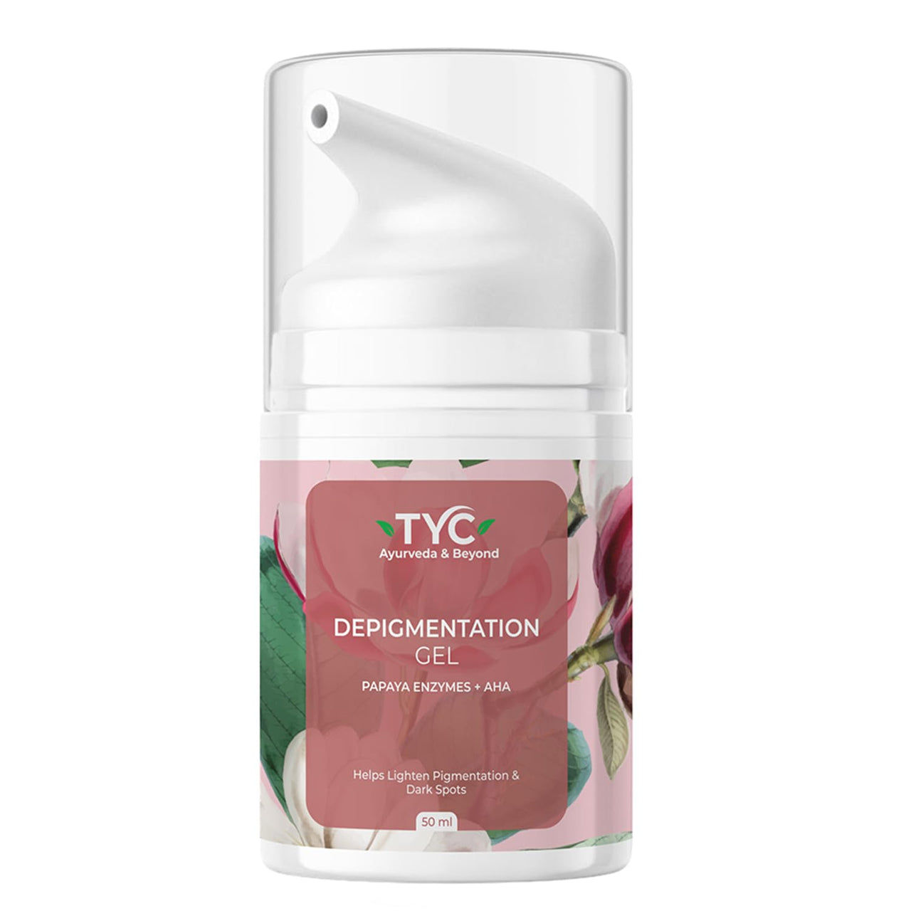 TYC - TRUST YOUR CHOICE Depigmentation Gel with 4% AHA and Papaya Enzymes, Reduces Pigmentation, Dark Spots, and Acne Marks, Glass Skin Effect, For Unisex, Pack of 1 (50 ml)