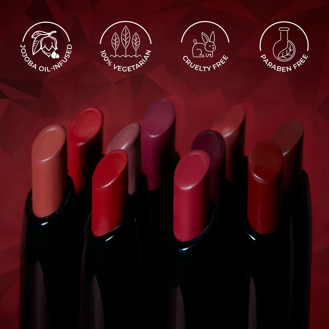 SUGAR Cosmetics Matte Attack Lipstick for Women | Transferproof & Smudgeproof | Lasts upto 12hrs | Enriched With Jojoba Oil | 2gm - The Grandberries