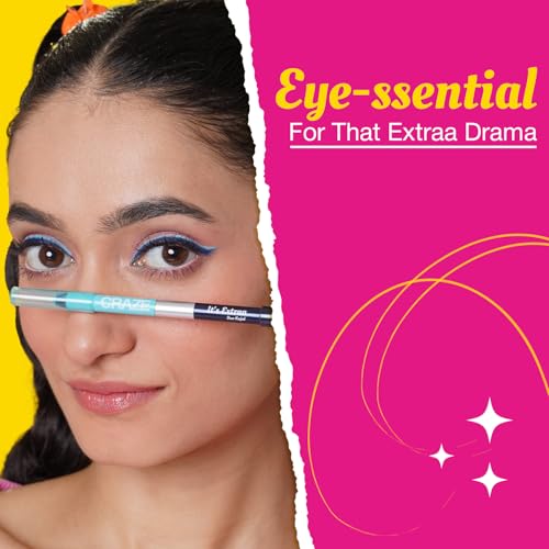 Swiss Beauty CRAZE It's Extraa Duo Kajal with Vitamin E | 2-in-1 Shades | Highly Pigmented | Smudge-Proof | With Precise Tip | Shade- Riverdale, 2.6g |